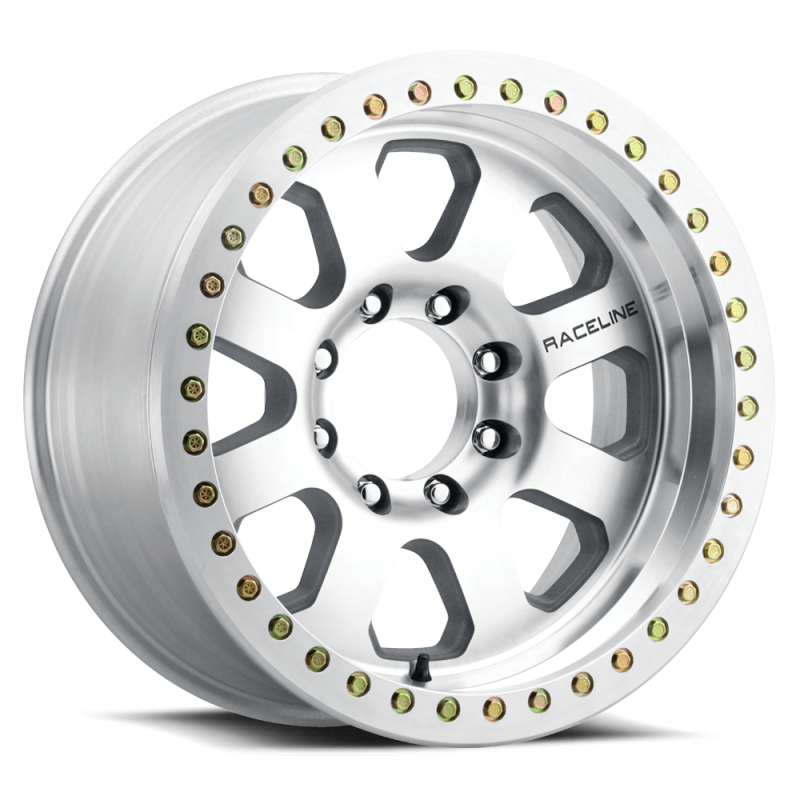Raceline RT260M-79080-12 RT260M Avenger 17x9in / 8x165.1 BP / -12mm Offset / 130.81mm Bore - Machined Beadlock Wheel