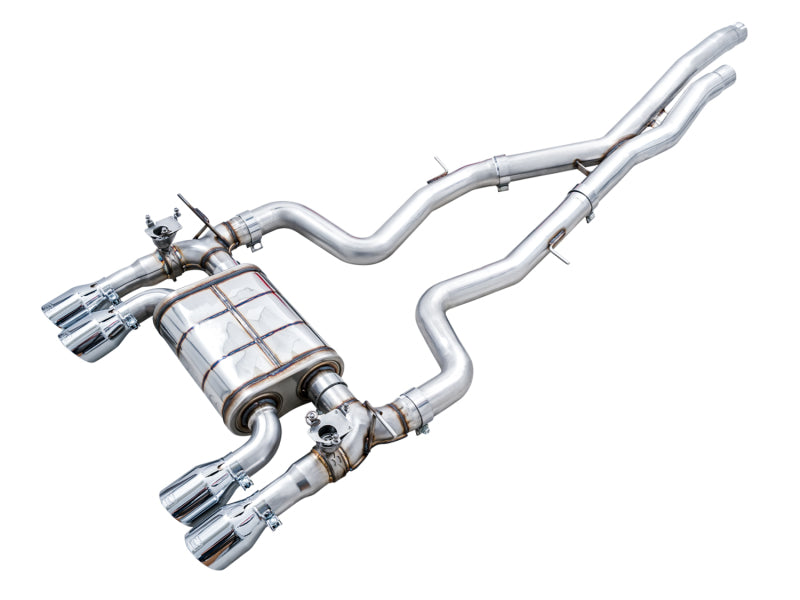 AWE Tuning 3025-42070 BMW F8X M3/M4 SwitchPath Catback Exhaust - Chrome Silver Tips