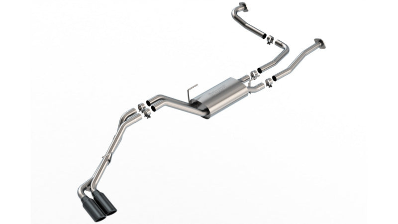 Borla 140984BC 22-24 Nissan Frontier S-Type Cat Back System - Black Chrome