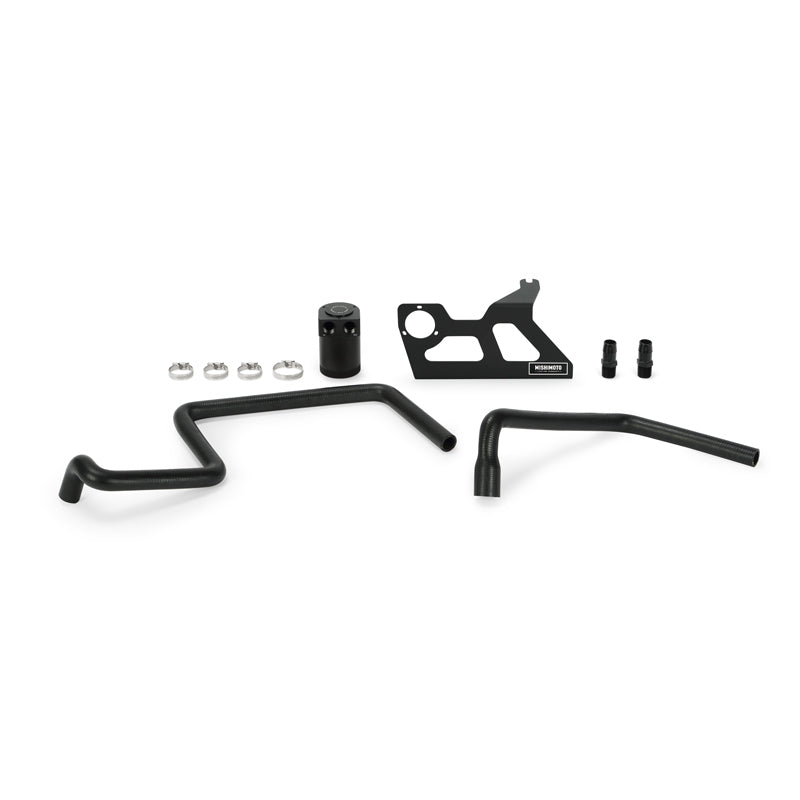 Mishimoto MMBCC-WR6-07PBE2 07-11 Jeep Wrangler JK Baffled Oil Catch Can - Black