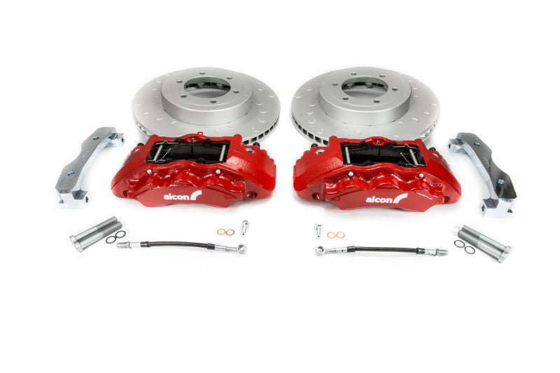 Alcon BKF1551G58 2016+ Toyota Tacoma w/ 17in+ Wheels 352x30mm Rotors 6-Piston Calipers Front Brake Kit - Red