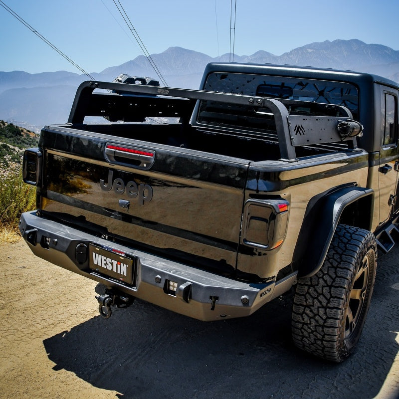 Westin 51-10005 2021 Jeep Gladiator Overland Cargo Rack - Textured Black
