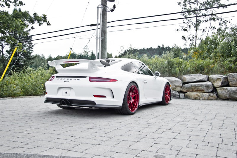 MBRP S7607BLK 14-19 Porsche GT3/GT3RS 3in Center Muffler Bypass 4in Tips - Black Coated