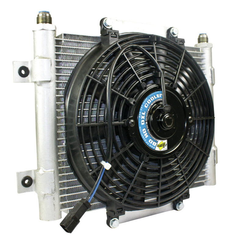 BD Diesel 1300611 Xtrude Trans Cooler w/Fan 5.5in