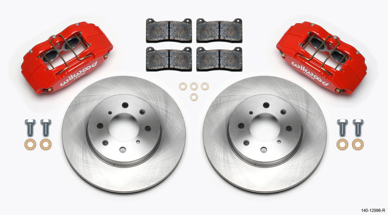 Wilwood 140-12996-R DPHA Front Caliper & Rotor Kit Red Honda / Acura w/ 262mm OE Rotor