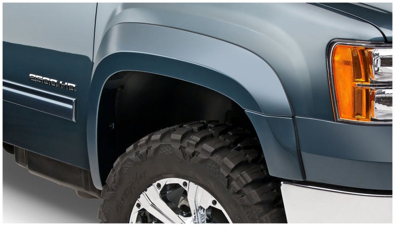 Bushwacker 40107-02 07-14 GMC Sierra 2500 HD Extend-A-Fender Style Flares 2pc - Black