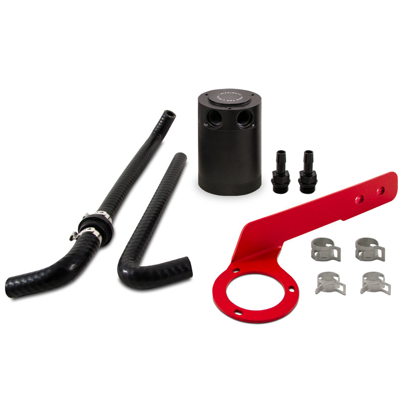 Mishimoto MMBCC-ACRD20-18PBERD 2018+ Honda Accord 2.0T Baffled Oil Catch Can PCV Side - Red