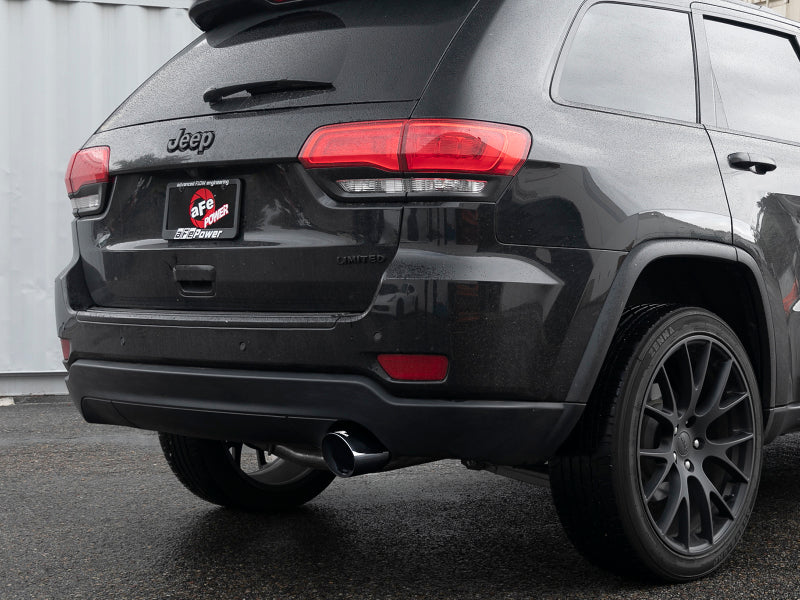 aFe 49-38078-B Large Bore HD 3in 304 SS Cat-Back Exhaust w/ Black Tips 14-19 Jeep Grand Cherokee (WK2) V6-3.6L