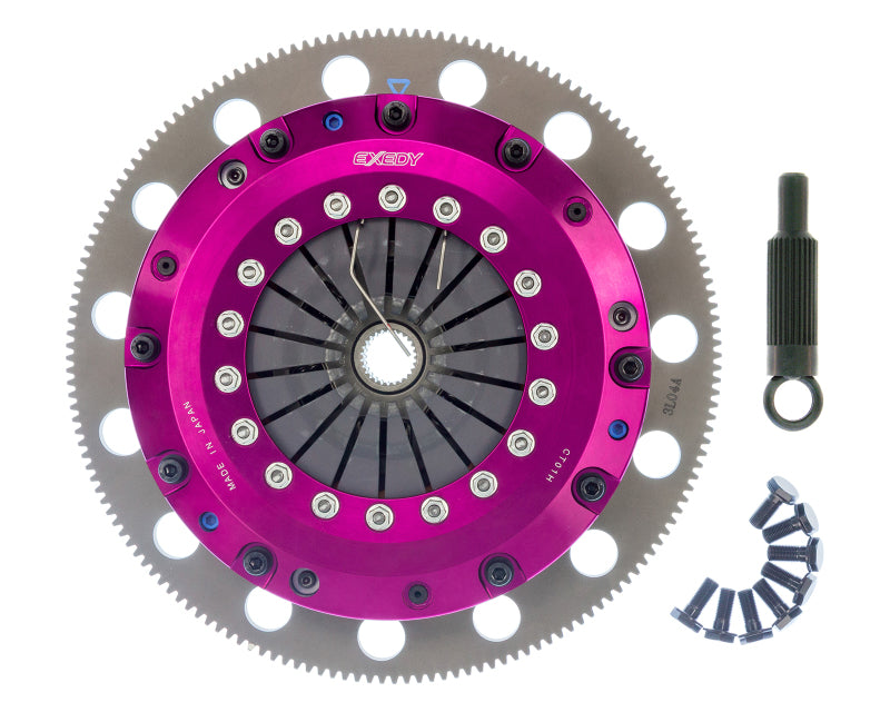 Exedy ET03XD 96-16 Ford Mustang V8 4.6L/5.0L Hyper Twin Cerametallic Clutch Sprung Disc Push Type Cover