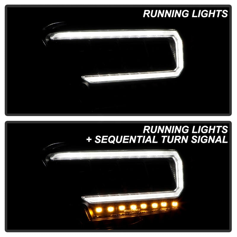SPYDER 5088390 Spyder 16-20 Toyota Tacoma LED Model Only High-Power LED Headlights - Black PRO-YD-TT16LEDAP-BK