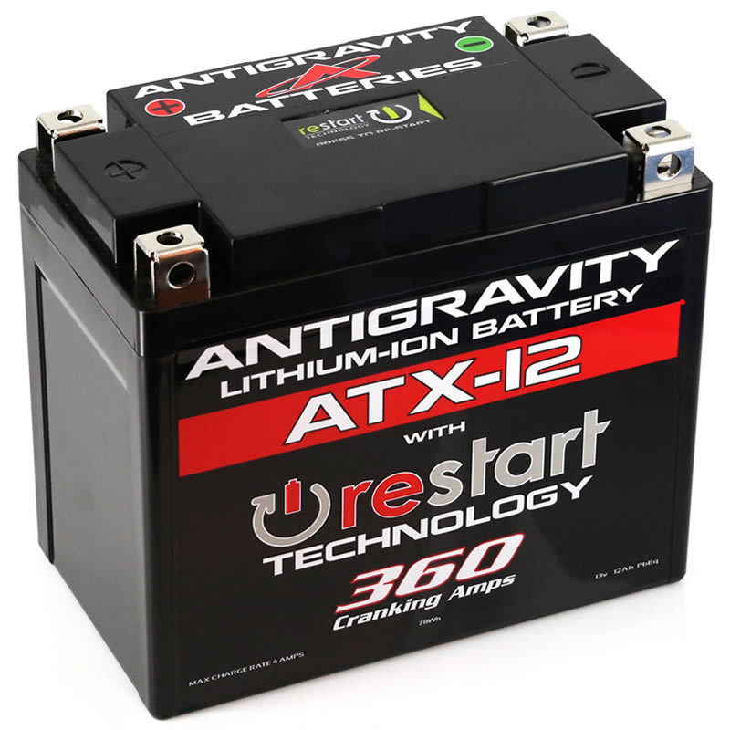 Antigravity Batteries AG-ATX12-RS Antigravity YTX12 Lithium Battery w/Re-Start