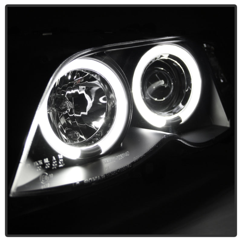 SPYDER 5042415 Spyder BMW E46 3-Series 02-05 4DR Projector Headlights 1PC LED Halo Blk PRO-YD-BMWE4602-4D-AM-BK