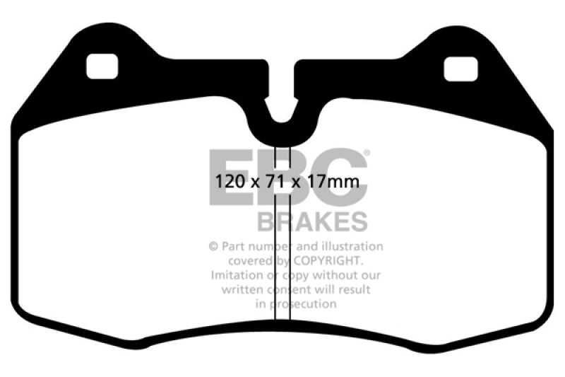 EBC DP31032C 94-99 BMW M5 3.8 (E34) Redstuff Front Brake Pads