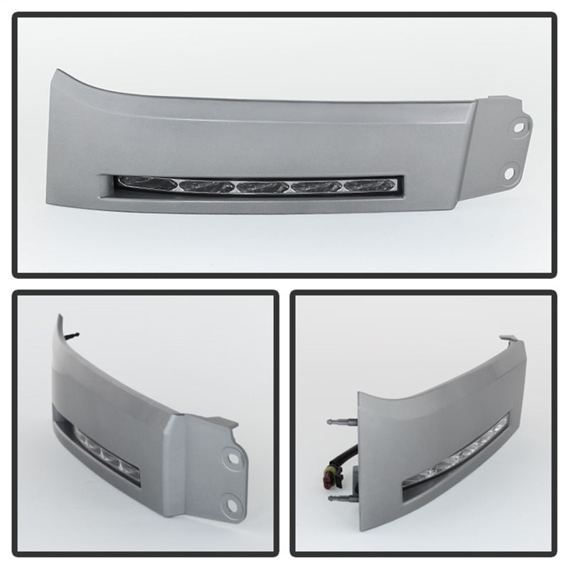 SPYDER 5077738 Spyder Toyota Tundra 07-13 Daytime LED Running Lights wo/switch Silver FL-DRL-TTU07-SIL