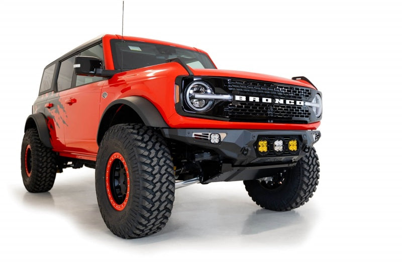 Addictive Desert Designs F230194120103 21-22 Ford Bronco Bomber Front Bumper (w/ 3 Baja Designs LP4 Mounts)