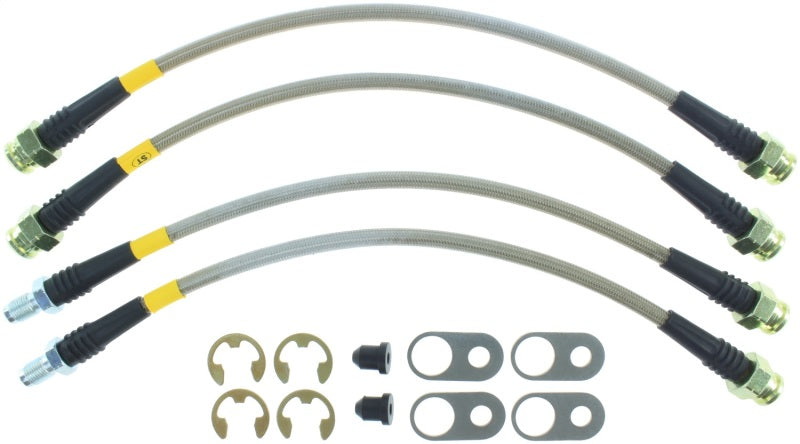 Stoptech 950.46509 StopTech 08-10 Mitsubishi Lancer Ralliart Stainless Steel Rear Brake Lines
