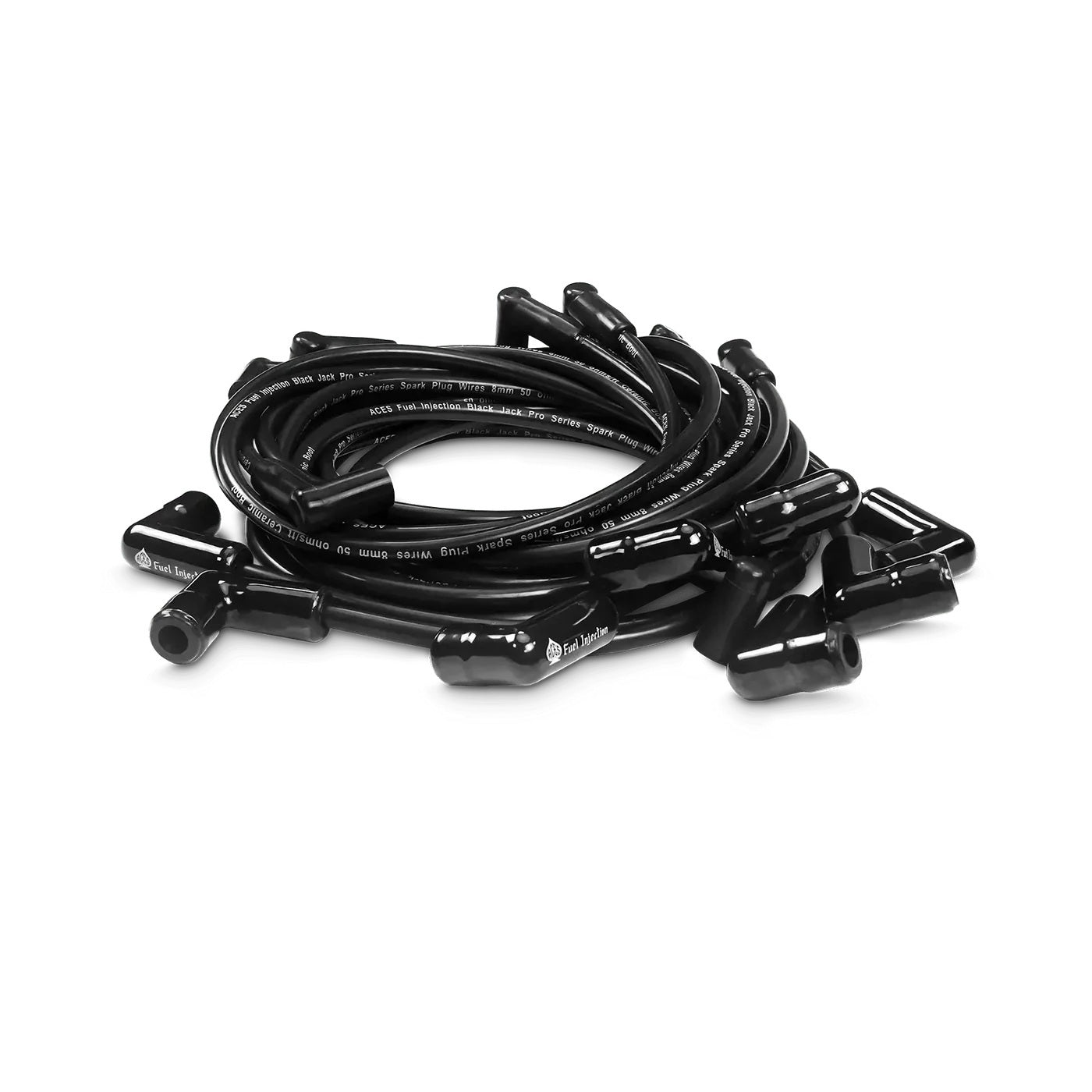 Aces Fuel Injection AFIAW2008 BlackJack Pro Plug Wires 90Deg Ceramic Boots
