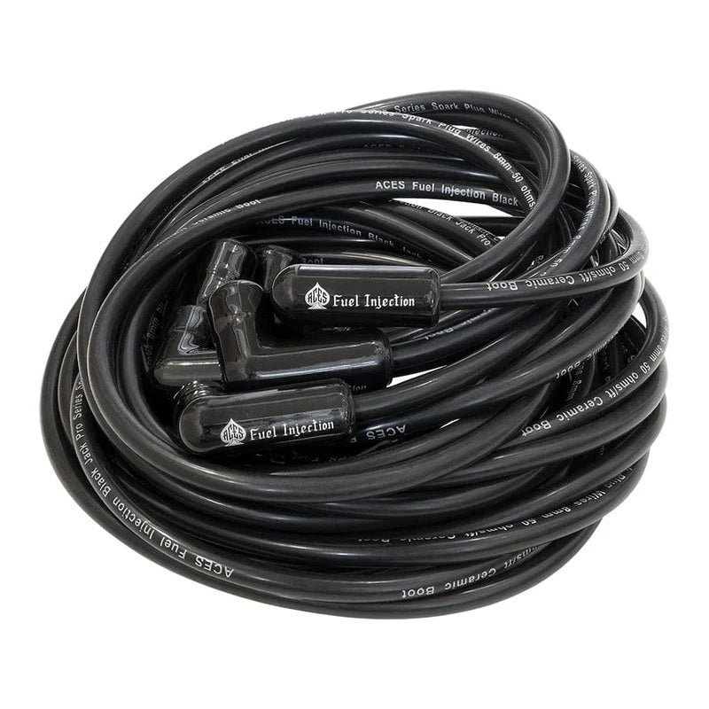 Aces Fuel Injection AFIAW2010 Black Jack Plug Wires 180 Pro Ceramic Boots