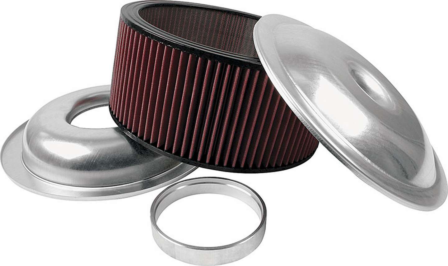 Allstar Performance ALL25926 LW 14in A/C Kit Plain 6in Washable Element