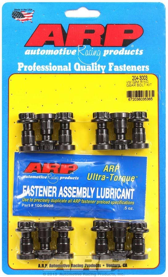 Arp ARP204-3003 Ring Gear Bolt Kit 12pt 9mm x 1.0 x 1.100 VW 020
