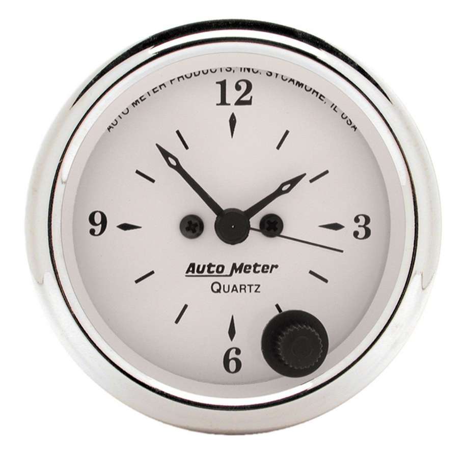 Autometer ATM1686 Old Tyme White 2 1/16in Quartz Clock