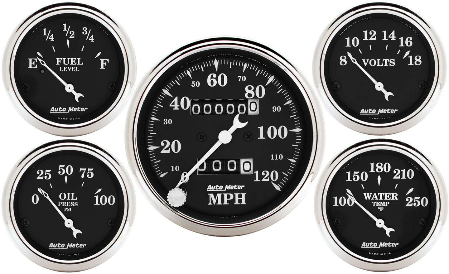 Autometer ATM1708 O/T/B 5-Piece Gauge Kit