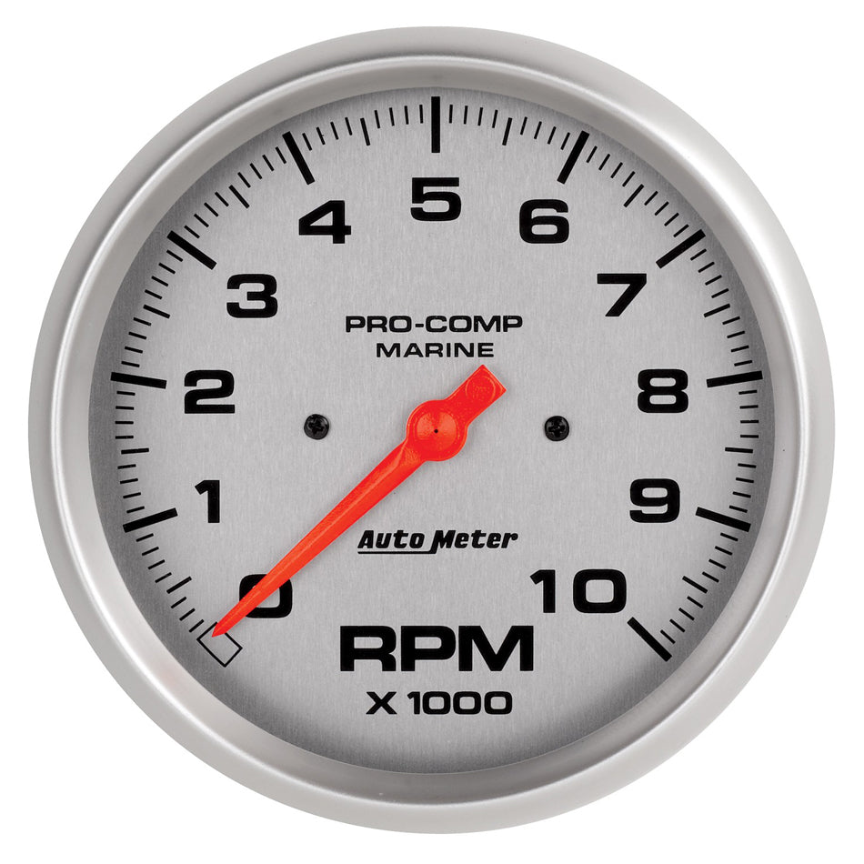 Autometer ATM200801-33 5in U/L Tachometer Gauge 10000 RPM Silver