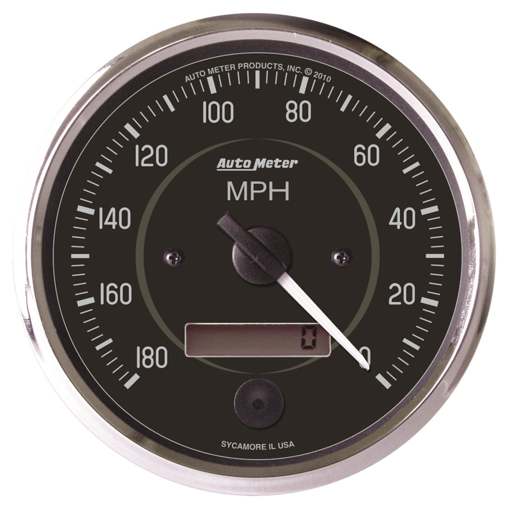 AutoMeter 201013 Autometer Cobra 4 inch 180 MPH In-Dash Electronic Programable Reverse Sweep Speedometer