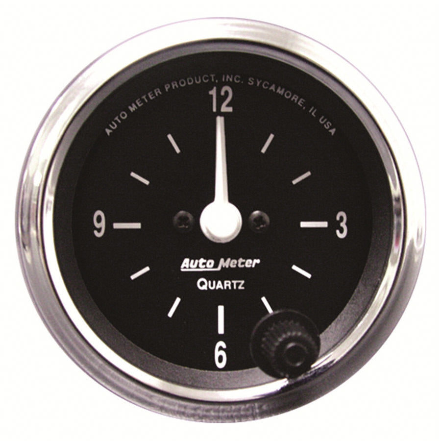 AutoMeter 201019 Autometer Cobra 2 1/16in 12HR Analog Clock Gauge
