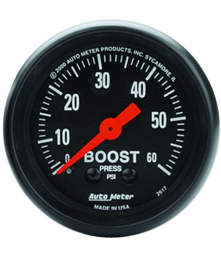 Autometer ATM2617 2-1/16in Z-Series Boost Gauge 0-60psi