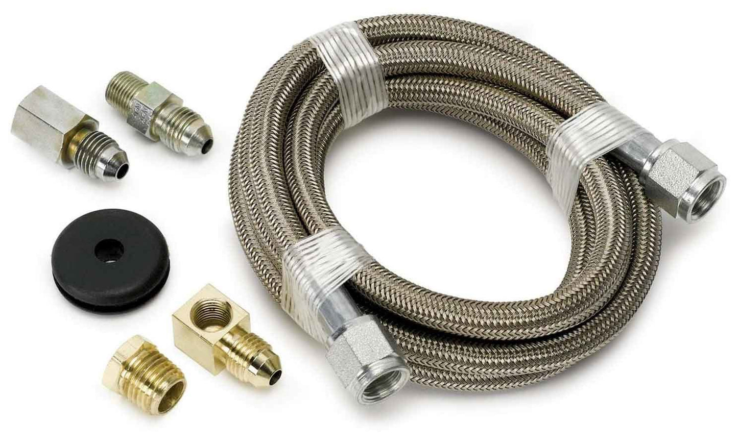 Autometer ATM3228 6 Ft Braided Stl Line Ki