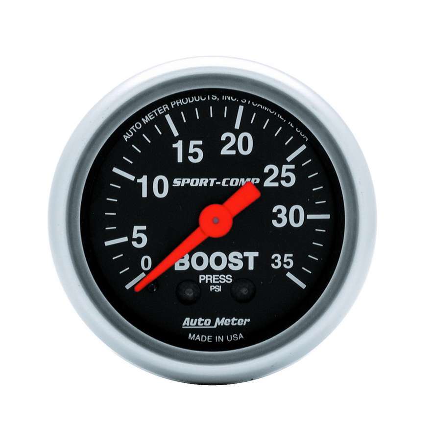 Autometer ATM3304 2-1/16in Sport Comp 0-35 Boost Gauge