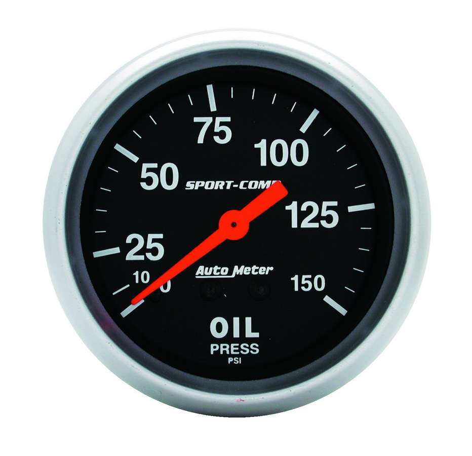 Autometer ATM3423 Sport Comp 2 5/8in Oil 0-150 PSI Mech.