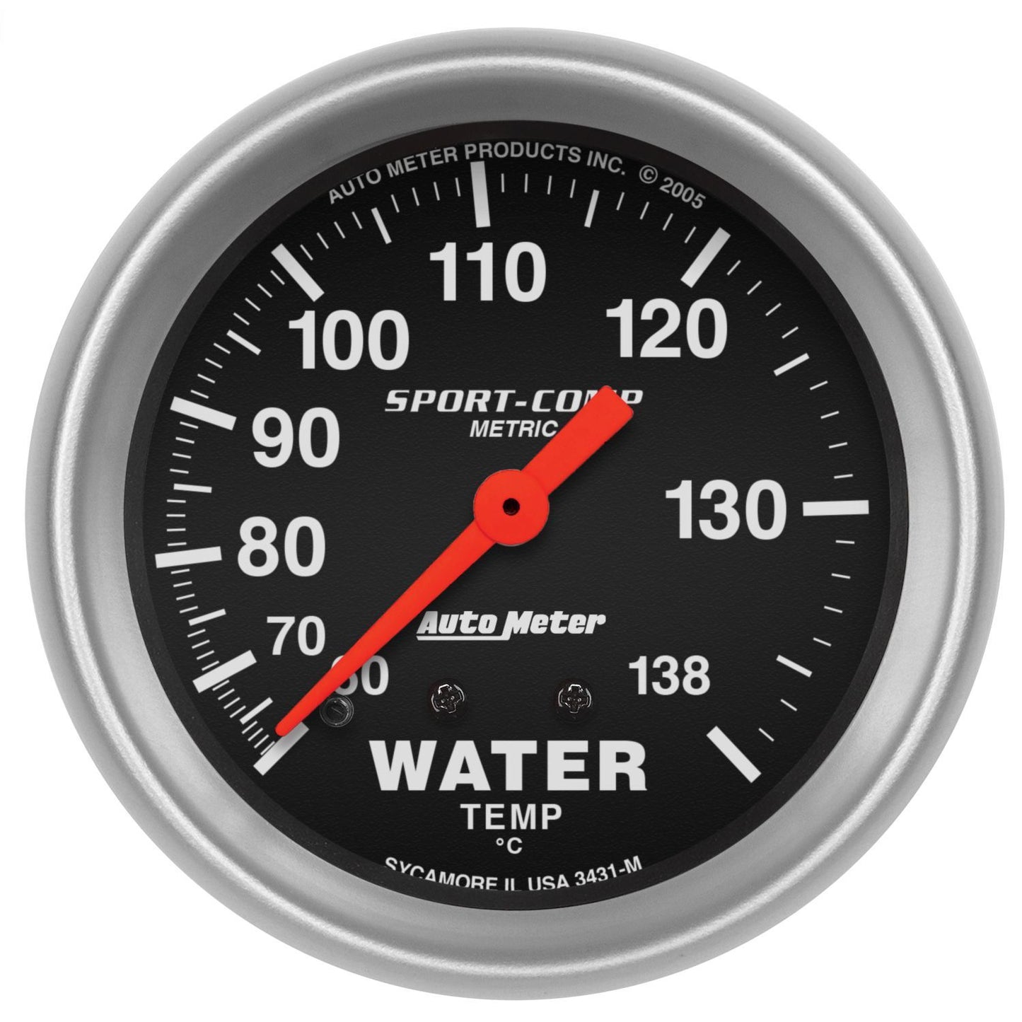 Autometer ATM3431-M 2-5/8in S/C Water Temp. Gauge - Metric