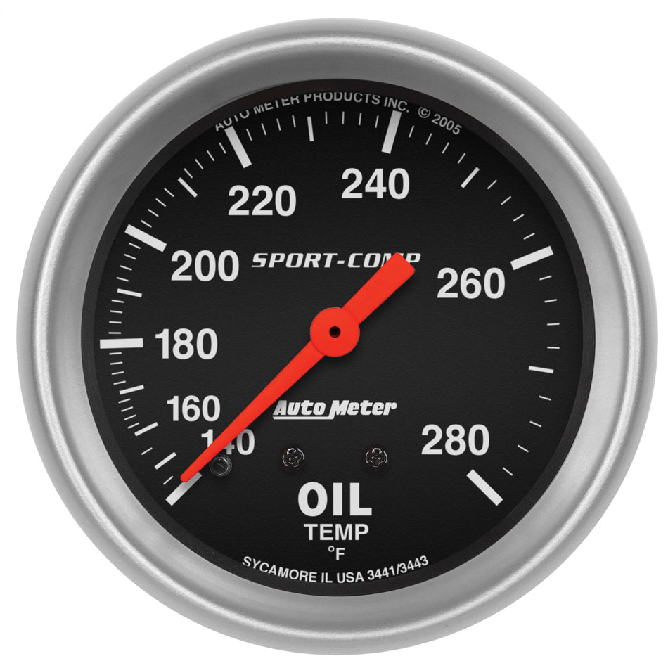 Autometer ATM3441 140-280 Oil Temp Gauge