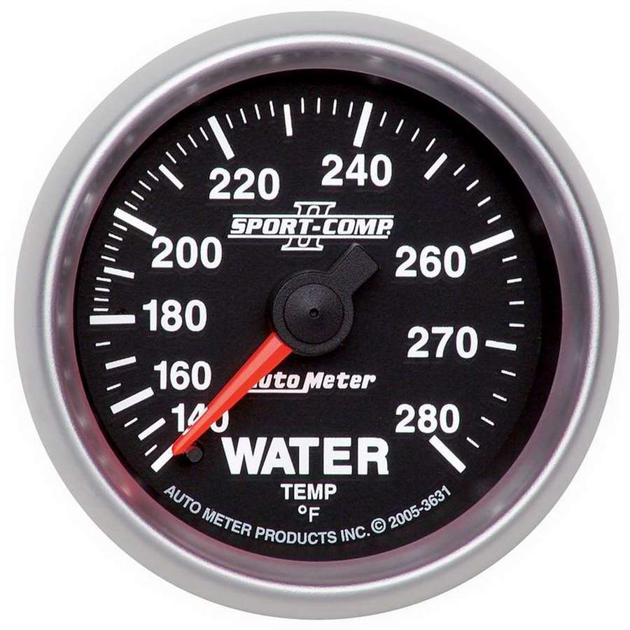 Autometer ATM3631 2-1/16in S/C II Water Temp. Gauge 140-280