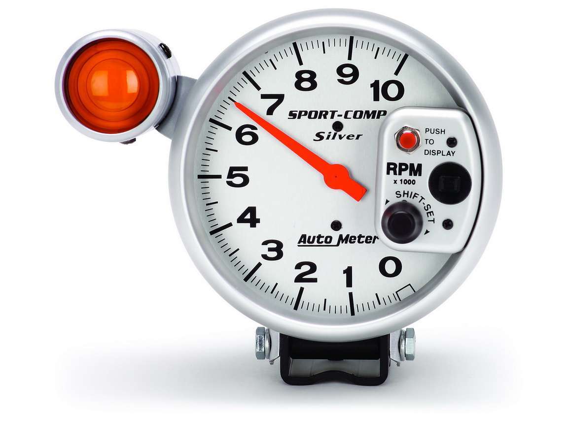 Autometer ATM3911 5in 10000 Rpm Silver Tac