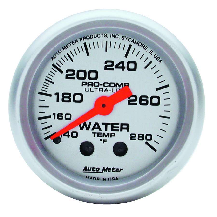 Autometer ATM4331 2-1/16in U/L Water Temp Gauge 140-280