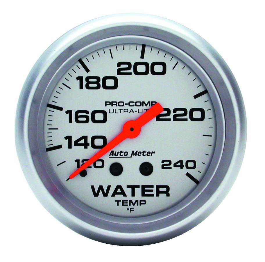 Autometer ATM4433 2-5/8 Ultra-Lite Water Temp 120-240 F.Mech 12FT
