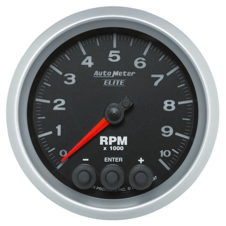 Autometer ATM5697 3-3/8 E/S In-Dash Tach - 10K RPM