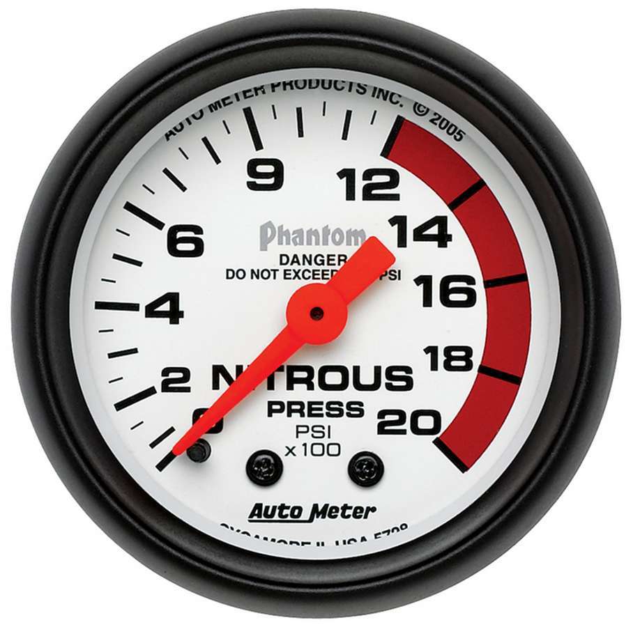 Autometer ATM5728 2-1/16in Phantom Nitrous Pressure Gauge