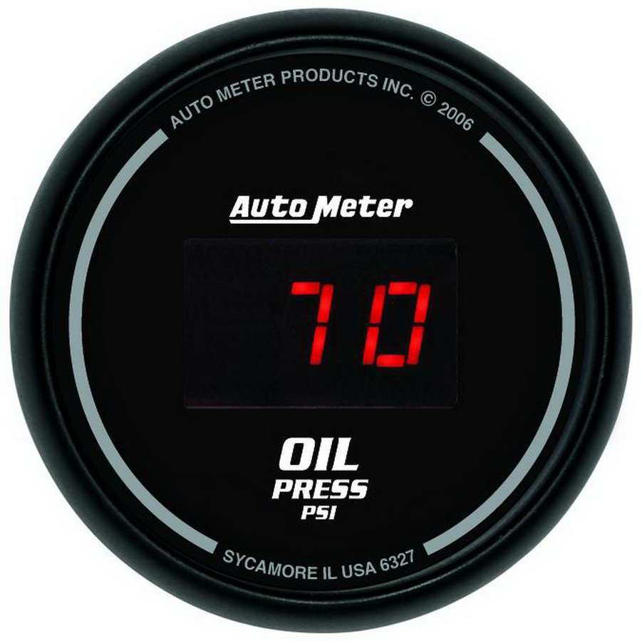 Autometer ATM6327 2-1/16in DG/B Oil Press. Gauge