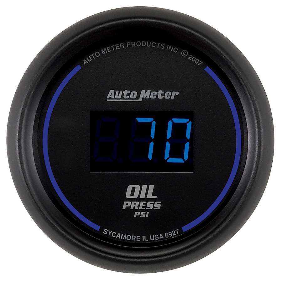 Autometer ATM6927 2-1/16 Oil Press Gauge 5-100 PSI Digital