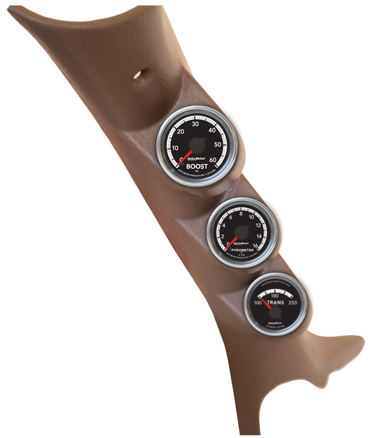 Autometer ATM7089 Triple Pillar Gauge Kit - 10-12 Dodge RAM Diesel