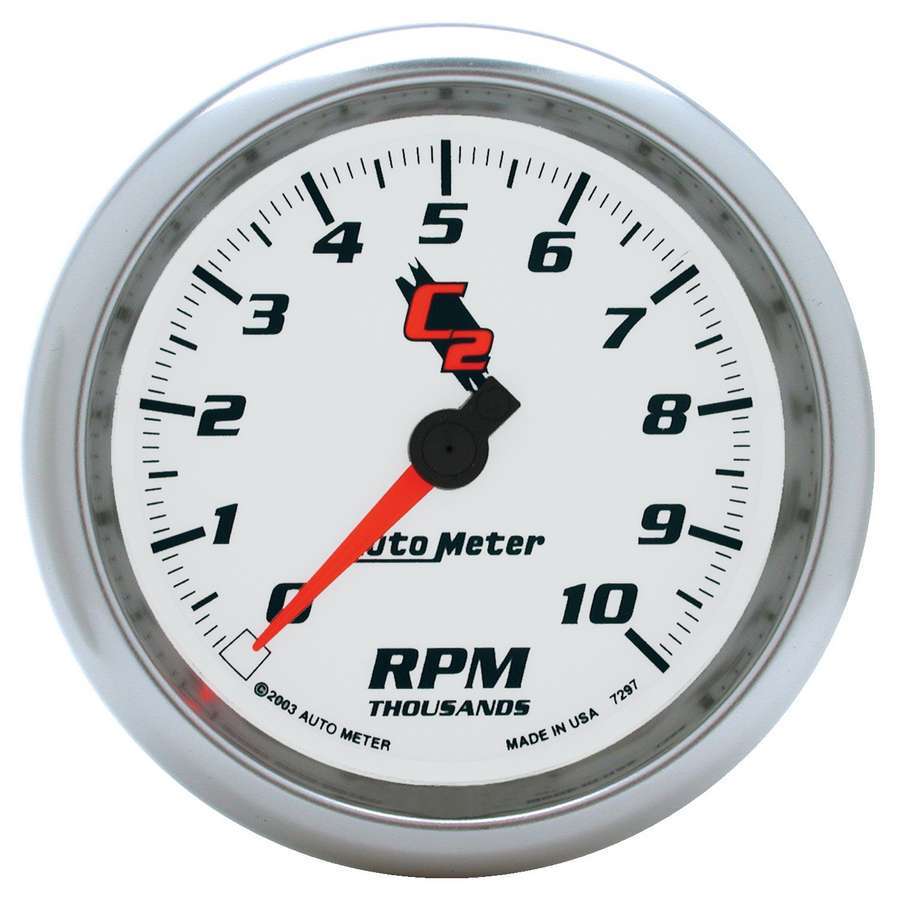 Autometer ATM7297 3-3/8in C2/S Tach - 10000 RPM
