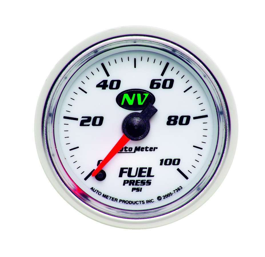 Autometer ATM7363 2-1/16in NV/S Fuel Pressure Gauge 0-100psi