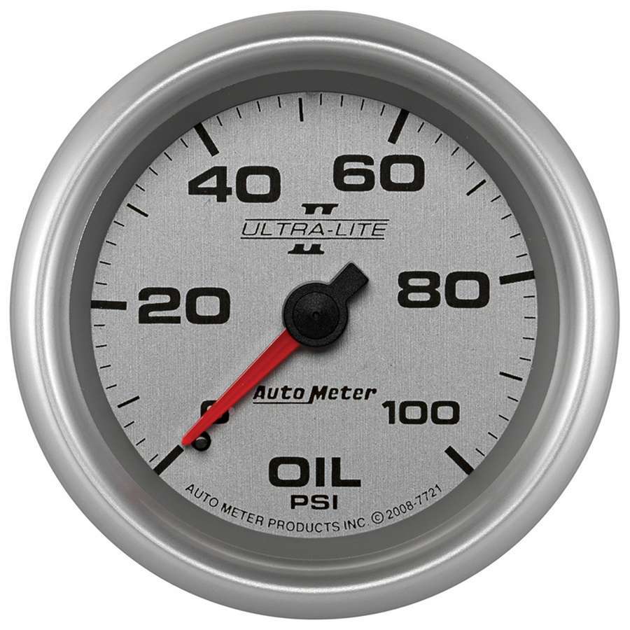Autometer ATM7721 2-5/8 U/L II Oil Press Gauge 0-100psi