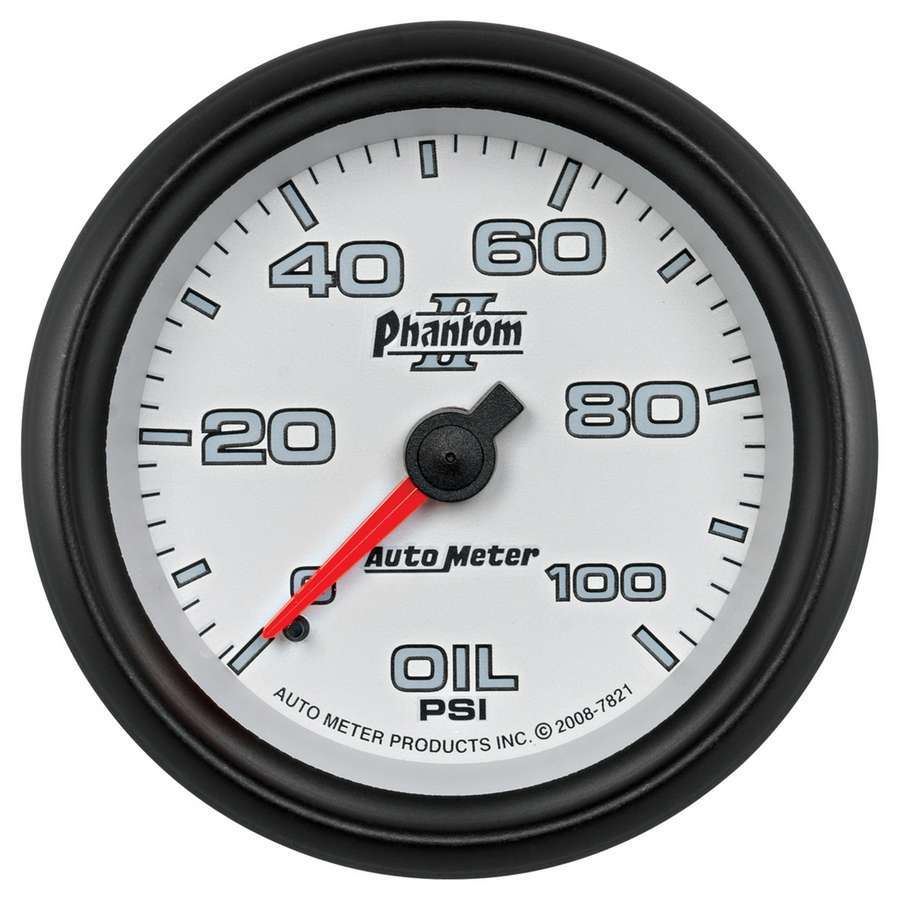 Autometer ATM7821 2-5/8 Phantom II Oil Pressure Gauge 0-100psi