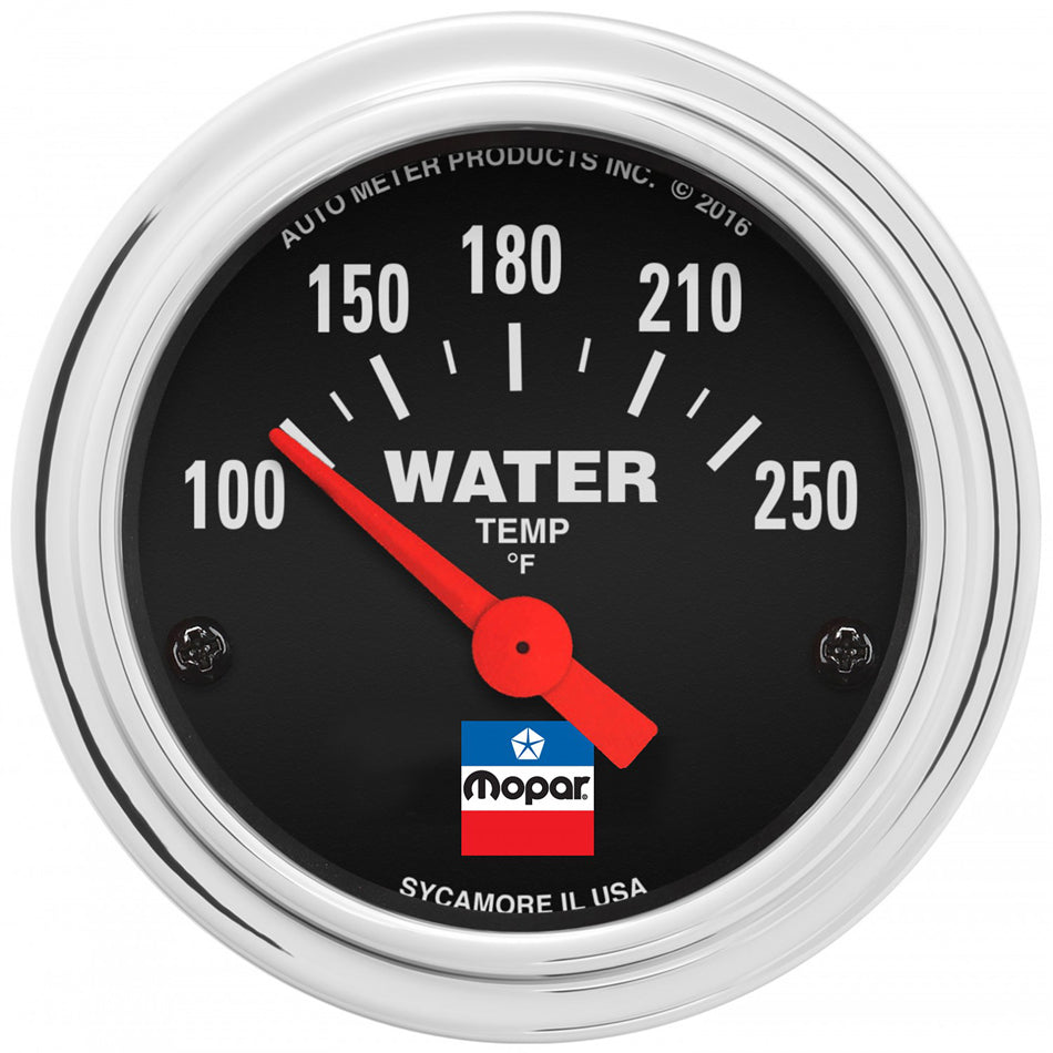 Autometer ATM880787 2-1/16 Water Temp Gauge Mopar Logo Series
