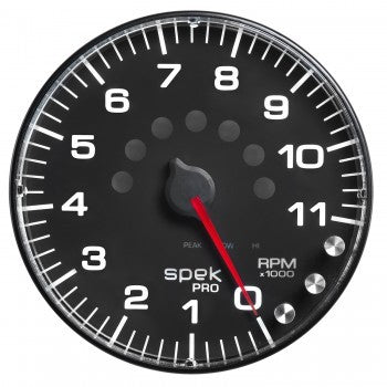 Autometer ATMP239328 Spek-Pro 5in Tach w/ Shift Light & Peak Mem.